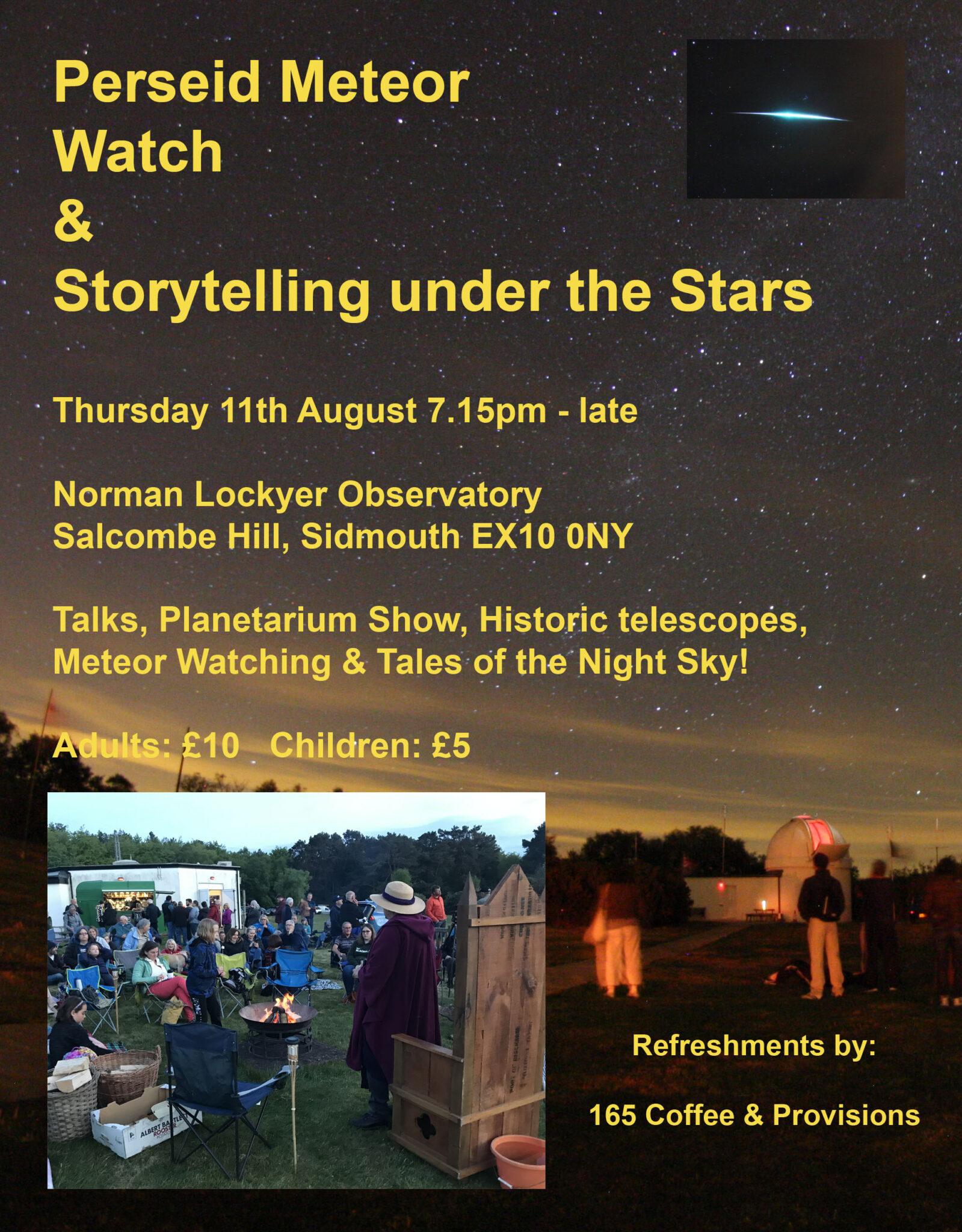 Perseid Meteor Watch Norman Lockyer Observatory